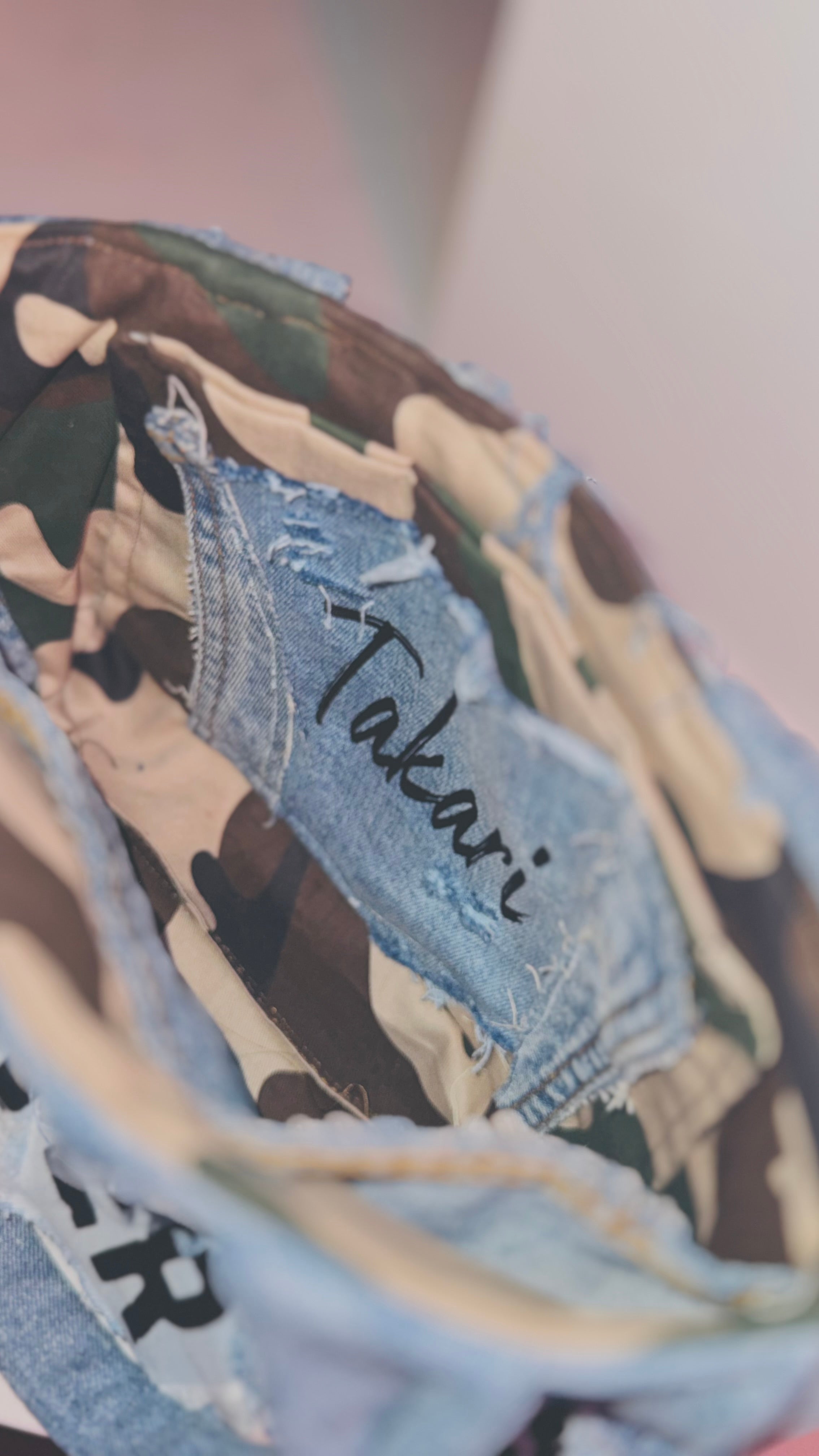 Real Over Fake Denim Tote Bag