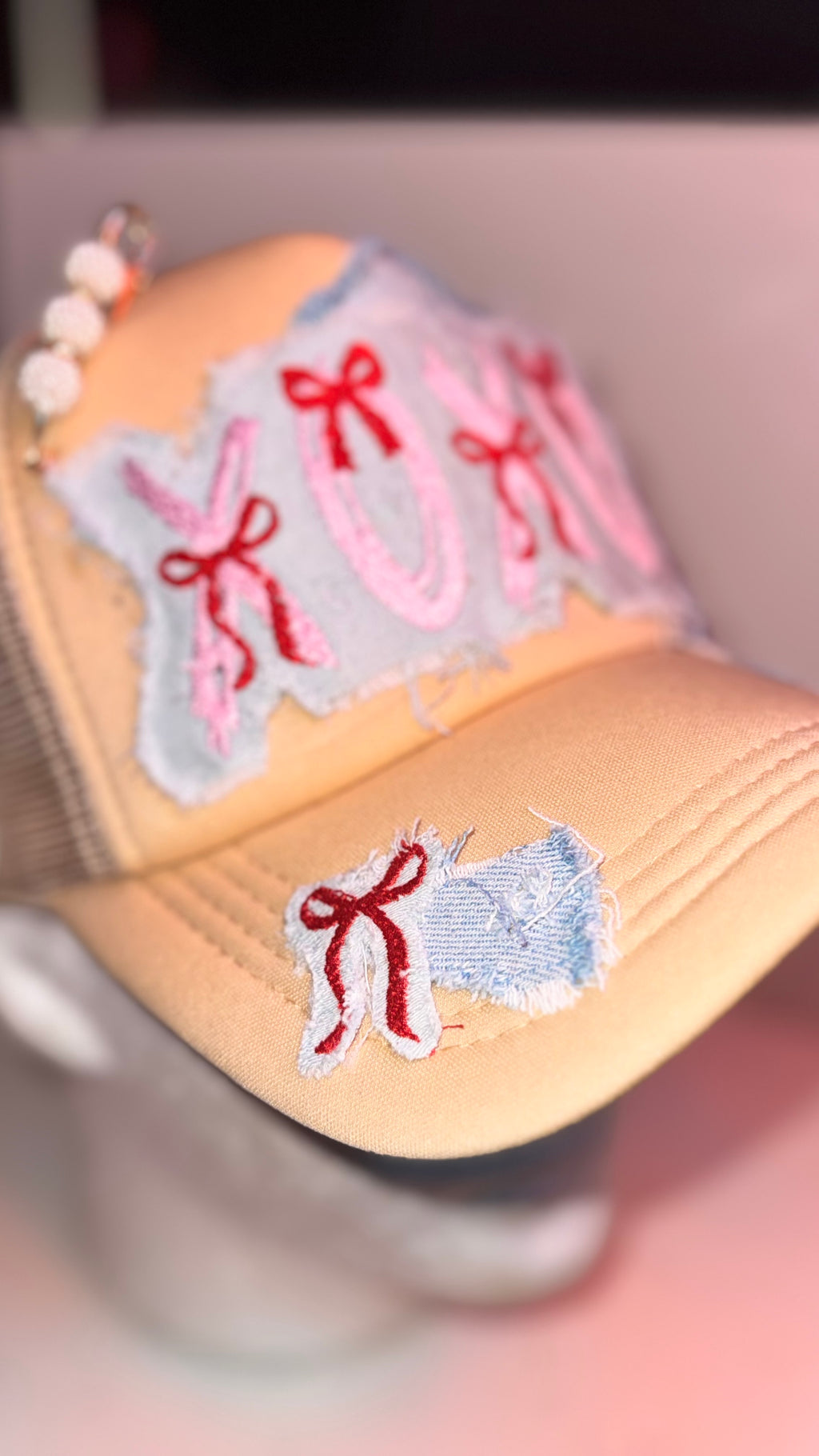 XOXO Bow Trucker Hat