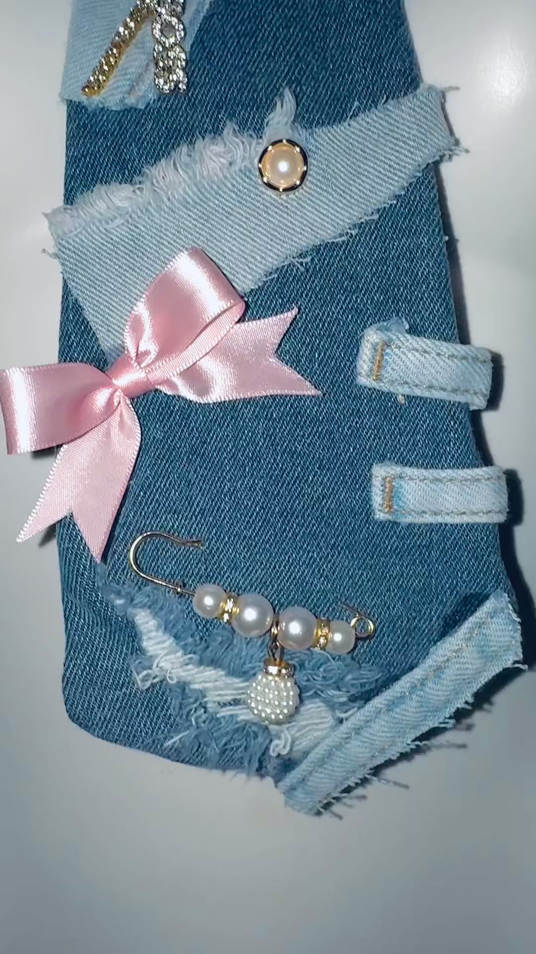 Denim Bow Tie
